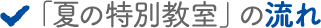 「夏の特別教室」の流れ